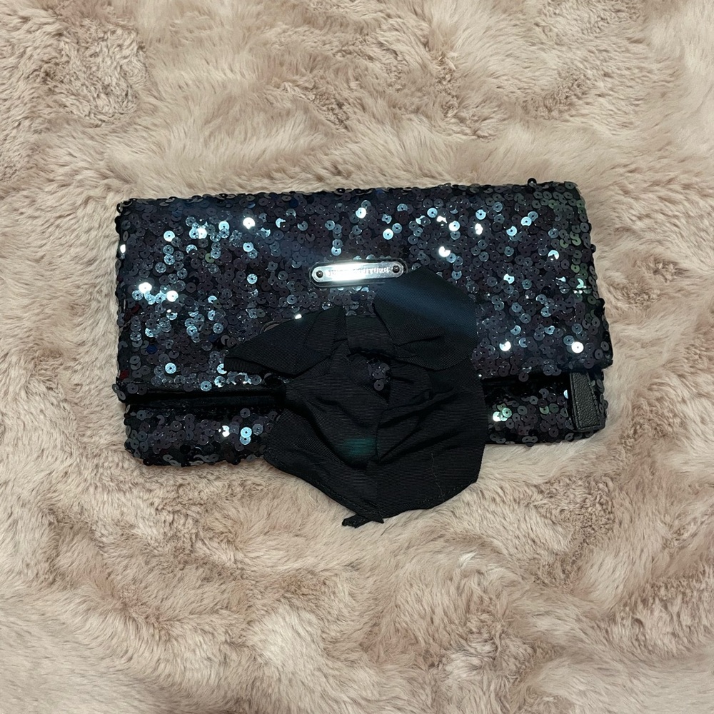 Juicy Couture Black Sequin Clutch